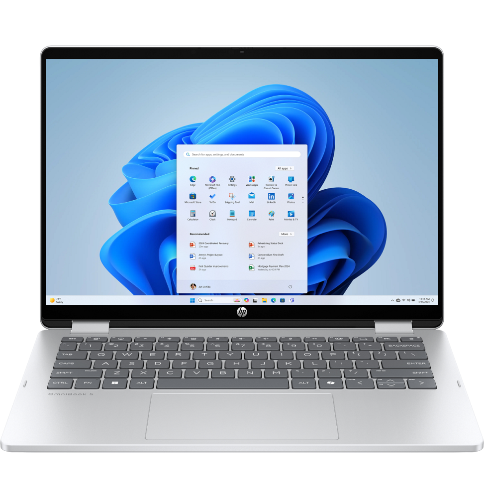 HP BU7U4EA laptop Intel Core 3 100U 35.6 cm (14'') 2K 8 GB LPDDR5-SDRAM Wi-Fi 6 (802.11ax)