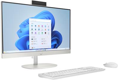 [BW4E9EA] HP 24 All-in-One Desktop AI -cr2013nk PC Intel Core Ultra 7 255U 60.5 cm (23.8'') 1920 x 1080 pixels All-in-One PC 16 GB DDR5-SDRAM 512 GB SSD Windows 11 Home Wi-Fi 6 (802.11ax) AI PC White