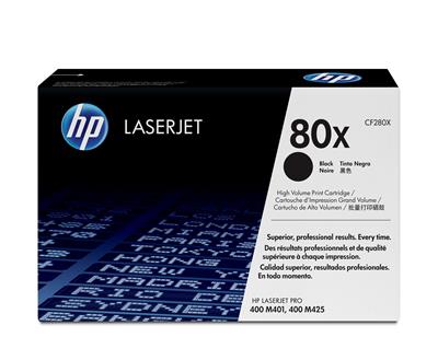 [CF280X] HP 80X High Yield Black Original LaserJet Toner Cartridge