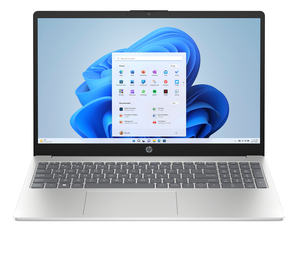 [D3PP1EA] HP D3PP1EA laptop Intel Core Ultra 7 255U 39.6 cm (15.6'') Full HD 16 GB DDR5-SDRAM 1 TB SSD Wi-Fi 6 (802.11ax) Windows 11 Home AI PC Silver