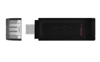 [DT70/256GB] Kingston Technology 70 USB flash drive 256 GB USB Type-C 3.2 Gen 1 (3.1 Gen 1) Black