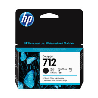 HP 712 38ml Black Ink Cartridge T630/T230