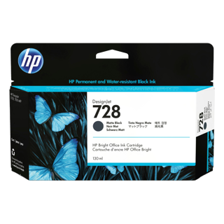 [3WX25A] HP 728 130ml Matte Black Ink Cartridge 3 Mois