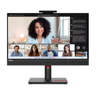 [63D7UAT3EU] Lenovo ThinkVision T24mv-30 23.8 IPS HDMI USB C Ethernet Speakers ,Webcam 36M