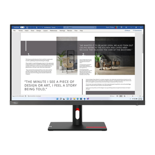 Lenovo S27i-30 27.0'' Monitor, IPS panel , 1920 x 1080, VGA HDMI 1.4 ,Cables included - HDMI 36M