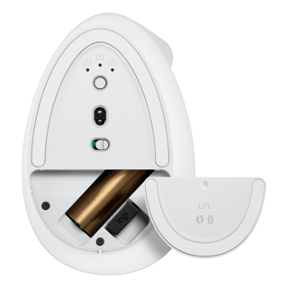 [910-006475] Logitech Lift Vertical Ergonomic - OFF-WHITE/PALE GREY - 2.4GHZ/BT - 12M