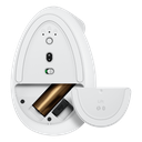 Logitech Lift Vertical Ergonomic - OFF-WHITE/PALE GREY - 2.4GHZ/BT - 12M