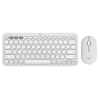 Logitech Pebble 2 Combo - TONAL WHITE - FRA - 2.4GHZ/BT - N/A - CENTRAL-419 - UNIVERSAL 12M