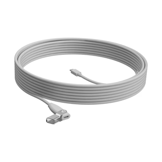 [952-000047] Logitech Rally Mic Pod Extension Cable WHITE USB 10M EXTENSION CABLE 24M
