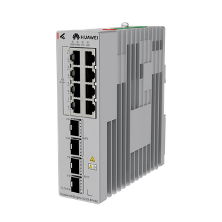 [98012933] Huawei S210I-8P4SX (8*10/100/1000BASE-T,2*GE SFP, 2*10GE SFP+,PoE+,DIN Rail,Dual redndnt DC,No Pwr)
