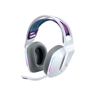 [981-000883] Logitech G733 LIGHTSPEED Wireless RGB Gaming Headset - WHITE