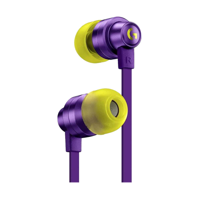 [981-000936] Logitech G333 Wired Gaming Earphones - PURPLE - 3.5 MM