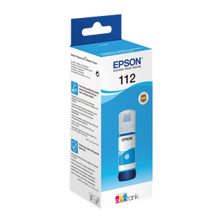Epson 112 EcoTank Pigment Cyan ink bottle