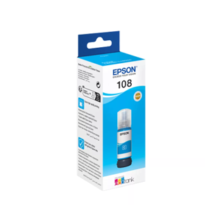 Epson 108 EcoTank Cyan ink bottle pour L8050