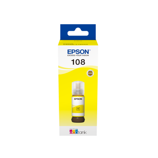 [C13T09C44A] Epson 108 EcoTank Yellow ink bottle pour L8050