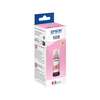 [C13T09C64A] Epson 108 EcoTank Light Magenta ink bottle pour L8050
