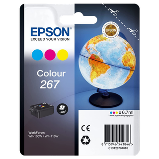 [C13T26704010] Epson Monobloc Globe 267 - encre DURABrite Ultra 3 couleurs WF 100