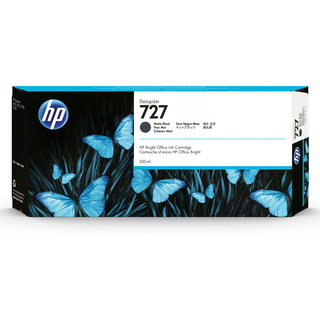 [C1Q12A] HP 727 300-ml Matte Black DesignJet Ink CartridgeHP Designjet T1500/T2500/T920