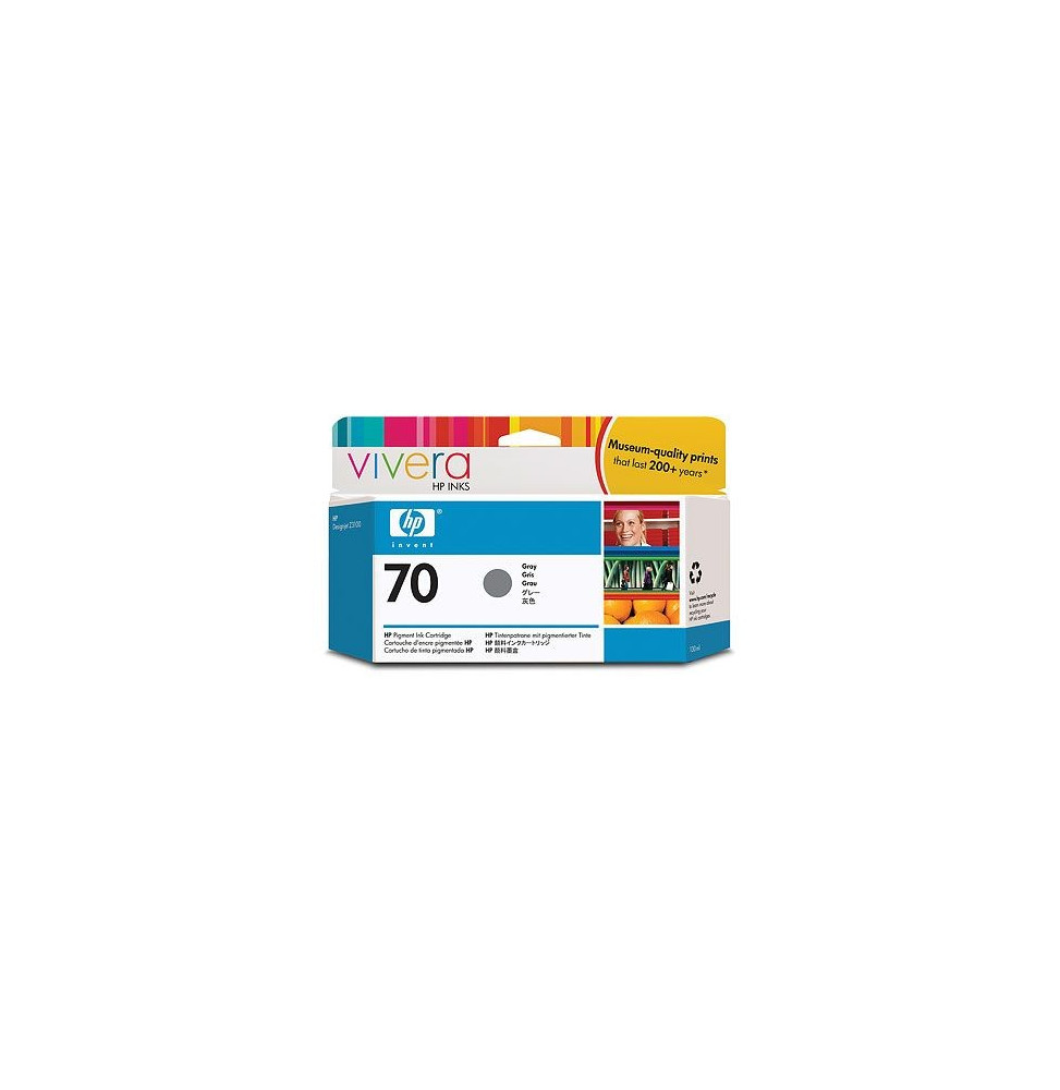HP 70 130-ml Gray DesignJet Ink CartridgeHP Designjet 3100/2100/5400/6600/Photsm8800/9100