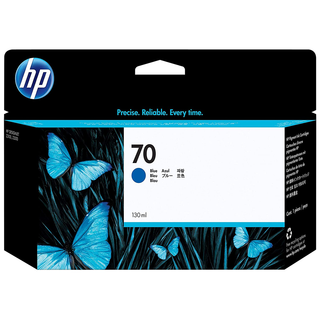 [C9458A] HP 70 130-ml Blue DesignJet Ink CartridgeHP Designjet 3100/2100/5400/6600/Photsm8800/9100