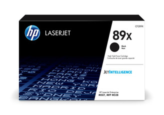 [CF289X] HP 89X High Yield Black LaserJet Toner Cartridge pour la Série M507 & M528 10 000 Pages