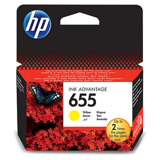 [CZ112AE] HP 655 Yellow Ink Advantage CartridgeDeskjet 3525/4615/4625/5525/6525