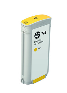 [F9J65A] HP 728 130-ml Yellow DesignJet Ink CartridgeHP Designjet T730/T830