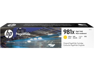 HP 981X High Yield Yellow Origi PageWide CartridgeHP PageWide 556/586