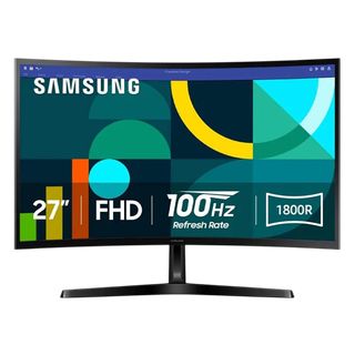 Samsung Moniteur 27'' serie D Curved Full-HD,VA,100Hz,4MS (GTG),Narrow Border Design,Eye-Ca Noir 12M
