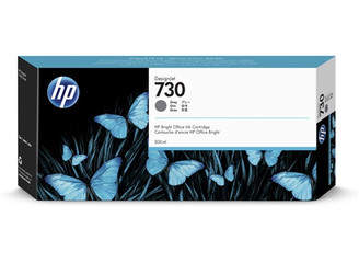 [P2V72A] HP 730 300-ml Gray Ink Cartridge