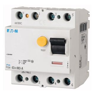 [PFGM-40/4/03] Eaton Interrupteur différentiel modulaire AC 4P40A-300mA