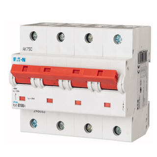 [PLHT-C100/4] Eaton Disjoncteur modulaire 4P C 100A 20kA