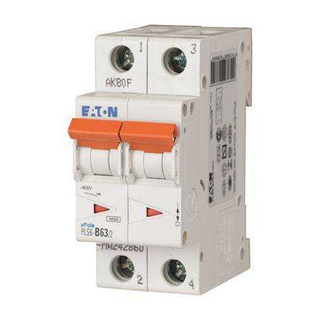 Eaton Disjoncteur modulaire 2P D 63A 6KAPLS6-D63/2
