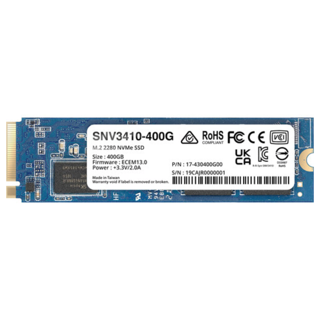 Synology Disque Série SNV3410 400GB SSD NVMe M.2 2280 36M