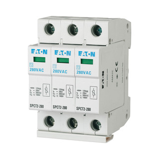[SPCT2-385/3] Eaton Parafoudres débrochables, 3p, 385VAC, 3x20kA