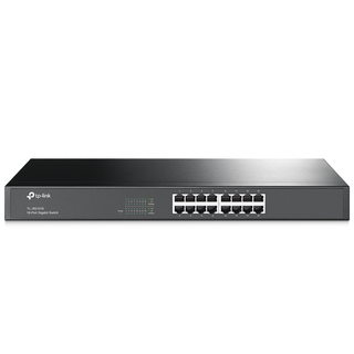 [TL-SG1016] TP-Link Tplink 16-port Gigabit Switch, 16 10/100/1000M RJ45 ports, 1U 19-inch rack-mountable steel case