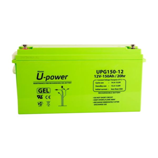 [UPG150-12] Master Battery Masterbattery Batterie Gel U-Power 12V, 150 Ah 12M