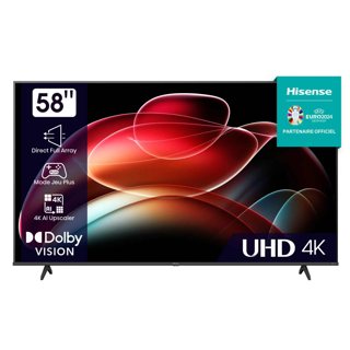 [HIS58A6N] Hisense Smart TV 4K 58'' 24 Mois