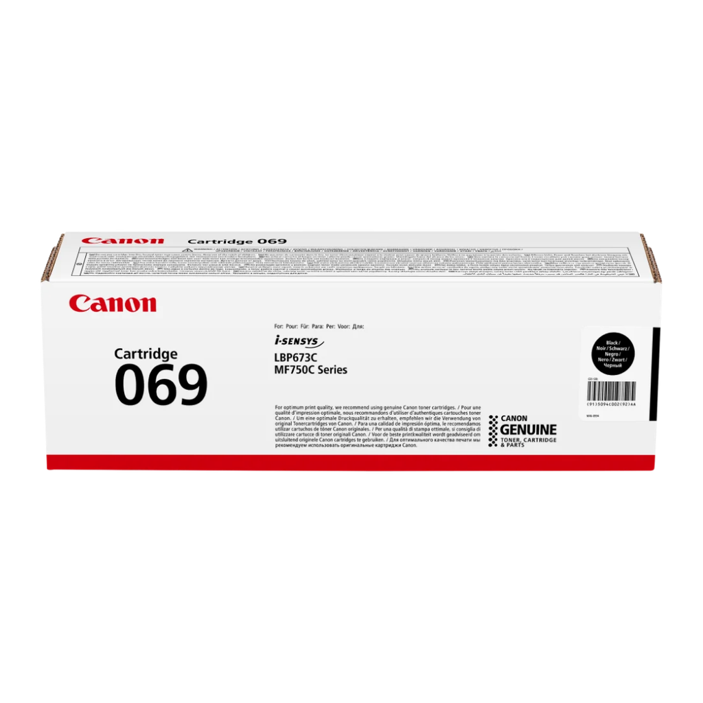 [5094C002AA] CANON CRG Toner laser 069 BLACK 3mois
