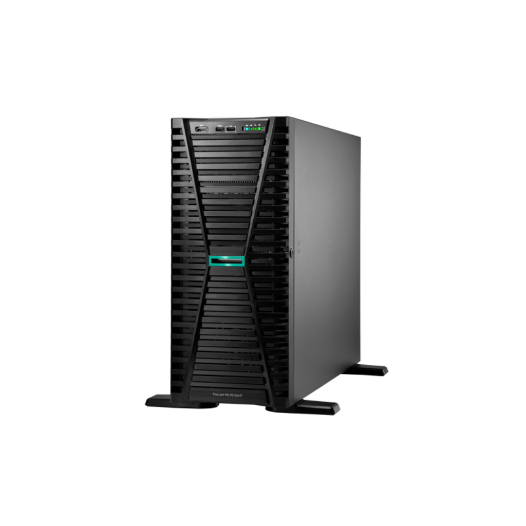 [P83112-425] HPE ML110G11 8SSF 4514Y 2GHz 16c 2x32GB MR408i-o 2p-1GbE-BCM5720 2x480GB SSD 2x1000W 36M