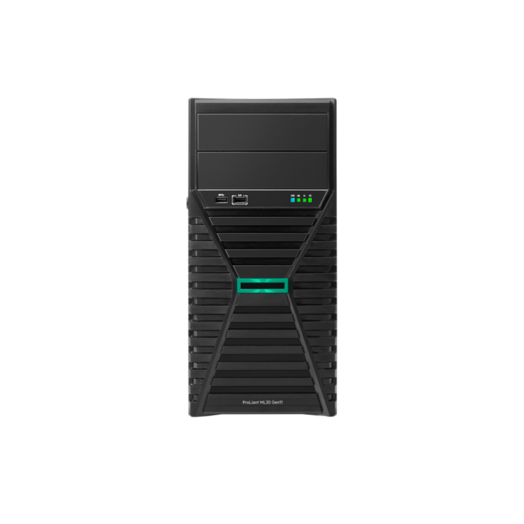 [P87461-425] HPE ML30G11 4LFF-NHP 6315P(4c/2.8GHz/55w) 1x32G SATA-VROC 4p-1GbE-BCM5719 + 2x1TB SATA HDD 1x350W