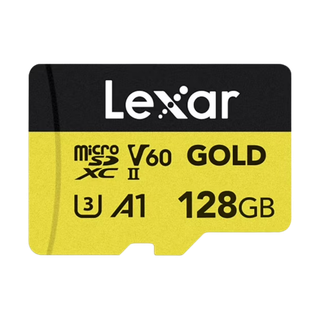 [LMSGOLD128G-BNNNG] LEXAR CARTE SD MS GOLD 128GB GOLD microSDXC™ UHS-II cards, up to 280MB/s read and 100MB/s write 12M