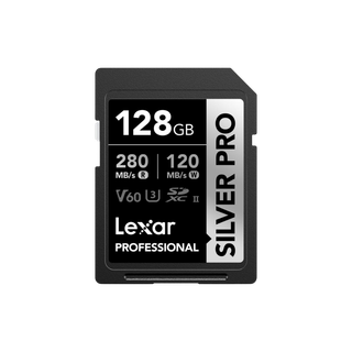 [LSDSIPR128G-BNNNG] LEXAR CARTE SD SD Silver Pro 128GB Professional SILVER PRO SDXC™ UHS-II Card,up to 280MB/s read, 12M