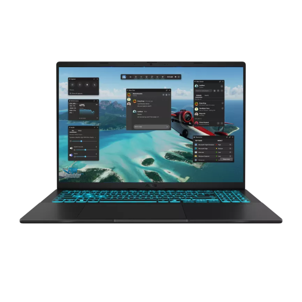 ASUS VIVOBOOK V3607VU 16'' WUXGA Core 5-210H 16Go 512Go SSD RTX 4050 6GB GDDR6 W11H MATTE BLACK 12M