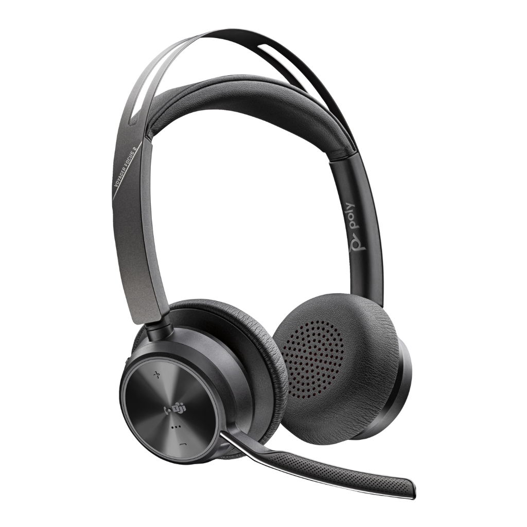 Poly Voyager Focus 2 MSTeams Certified USB-C-C Headset +USB-C/A Adapter +Charging Stand