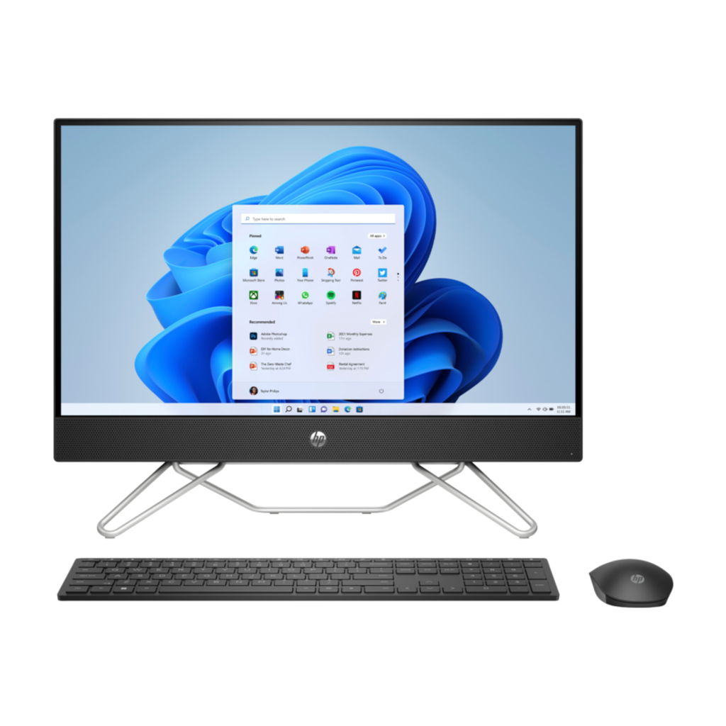 HP AIO 24 i5-1235U 8GB 1TB+256GB SSD W11H Ecran 23.8" Touch Black 12M